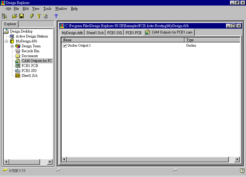 按下 Finish鈕結束Gerber輸出文件全部設置工作。