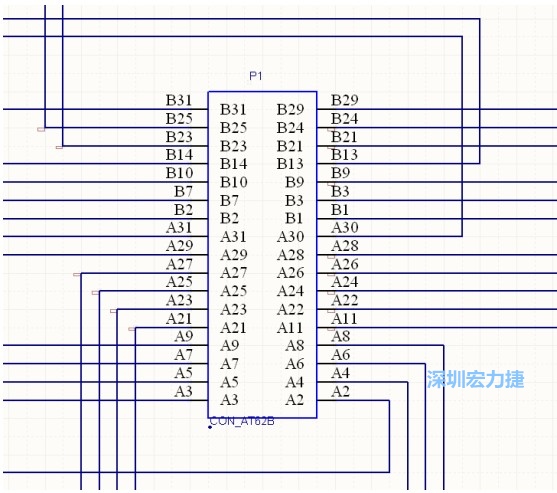雙擊 1.SchDoc，文件可以被正常打開，下圖是其中的一部分：