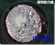 紅墨水染紅測試分析-IC面，判退，