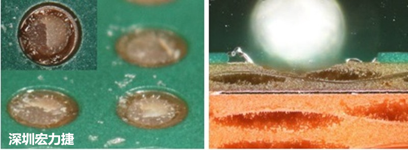 圖15-冷球拉力試驗(yàn)后，C材料的橫截面?zhèn)纫晥D